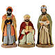 Wise Men golden Terracotta nativity 30cm s1