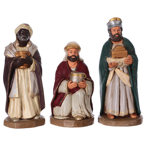 Reis Magos terracota decorada para Presépio com figuras de | venda online na HOLYART