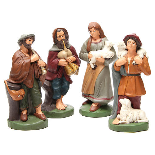 Shepherds painted terracotta 30cm 4 pcs 1