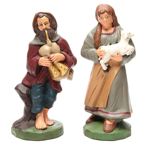 Shepherds painted terracotta 30cm 4 pcs 2