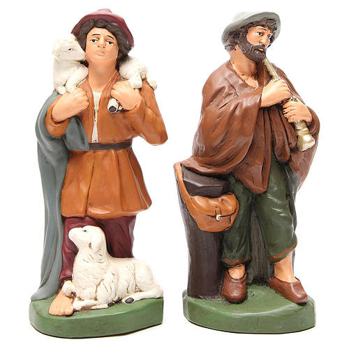 Shepherds painted terracotta 30cm 4 pcs 3