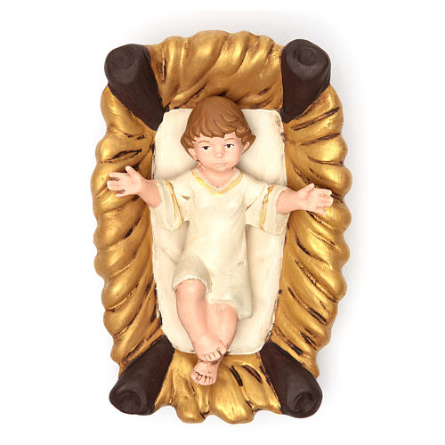 Nativity terracotta with decoration 40cm - 5 pcs 3