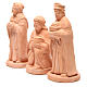 Three Wise Men natural terracotta Nativity 30cm s2