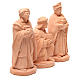 Three Wise Men natural terracotta Nativity 30cm s3