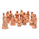 Nativity set in natural clay 15 figurines 20cm s1