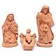 Nativity set in natural clay 15 figurines 20cm s2
