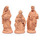 Nativity set in natural clay 15 figurines 20cm s3