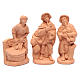 Nativity set in natural clay 15 figurines 20cm s4