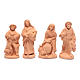 Nativity set in natural clay 15 figurines 20cm s5