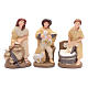 Nativity set in painted clay 15 figurines 20cm, elegant style s4
