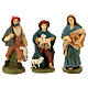 Nativity set in painted clay 15 figurines 20cm s4