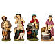 Nativity set in painted clay 15 figurines 20cm s5