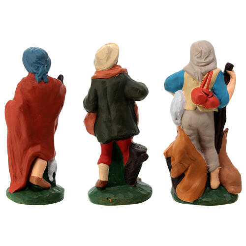Nativity set in painted clay 15 figurines 15cm 8