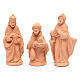 Nativity set in natural clay 15 figurines 15cm s3