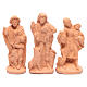 Nativity set in natural clay 15 figurines 15cm s4