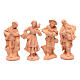 Nativity set in natural clay 15 figurines 15cm s5