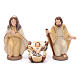 Nativity set in painted clay 15 figurines 15cm, elegant style s2