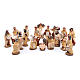 Nativity set in painted clay 20 figurines 10cm s1