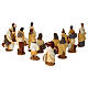 Presepe terracotta dipinta 20 statuine 10 cm s6