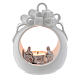 Ball shaped candle in terracotta from Deruta 12 cm s1