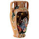 Holy family in vase with two handles 16 cm in terracotta from Deruta 35 cm s4