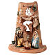 Holy family statues on shingle in terracotta from Deruta 23 cm s1