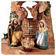 Holy family statues on shingle in terracotta from Deruta 23 cm s2
