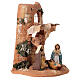 Holy family statues on shingle in terracotta from Deruta 23 cm s4