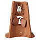 Holy family statues on shingle in terracotta from Deruta 23 cm s5