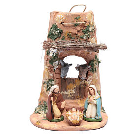 Presepe Terracotta Deruta: Coppo con statue per presepe terracotta Deruta 23 cm