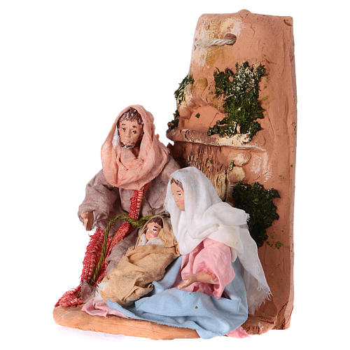 Heilige Familie in Ziegel 30cm Terrakotta Deruta 2