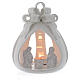 Holy family candle holder in terracotta from Deruta 17 cm s1