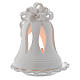 Christmas candle holder bell shaped in terracotta from Deruta 12 cm s2