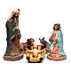Holy Family in painted clay 50cm s1