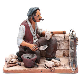 Nativity Scene figurine, bricklayer 30cm Deruta