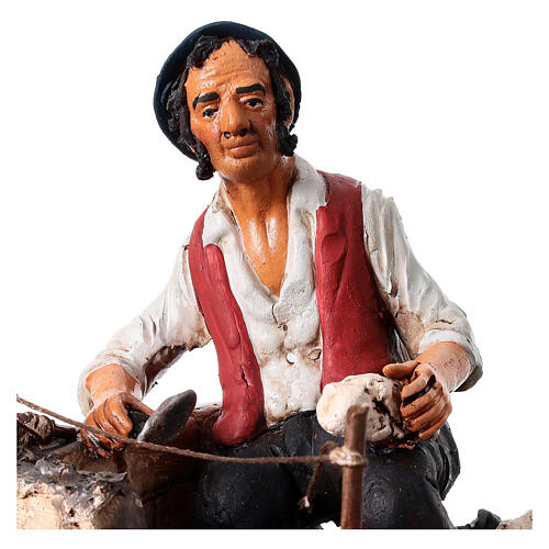 Muratore terracotta Deruta presepe 30 cm 2