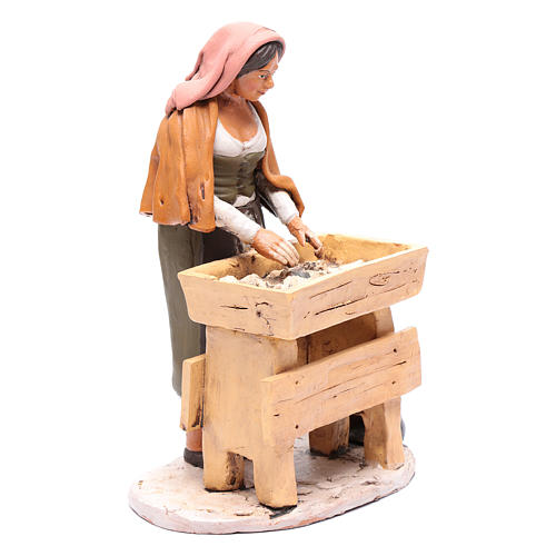 Nativity Scene figurine, kneading woman 30cm Deruta 4