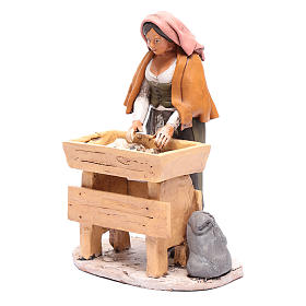 Nativity Scene figurine, kneading woman 30cm Deruta