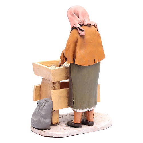 Nativity Scene figurine, kneading woman 30cm Deruta 3