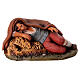 Schlafender Mann für Krippe 30cm Terrakotta s1