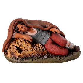Nativity Scene figurine, sleeping man 30cm Deruta