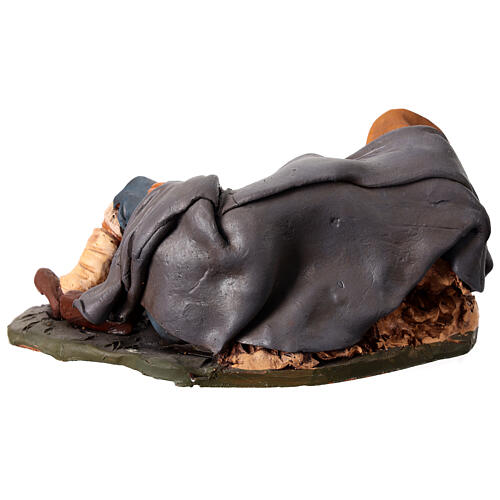 Nativity Scene figurine, sleeping man 30cm Deruta 5