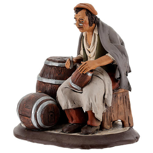 Nativity Scene figurine, barrel repairer 30cm Deruta 3