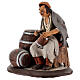 Nativity Scene figurine, barrel repairer 30cm Deruta s3