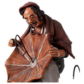 Nativity Scene figurine, umbrella maker 30cm Deruta
