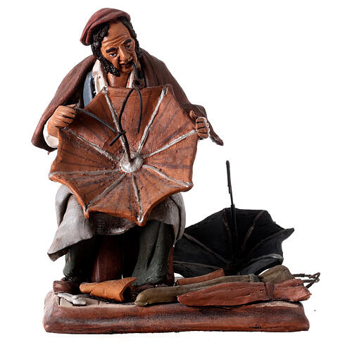 Nativity Scene figurine, umbrella maker 30cm Deruta 1