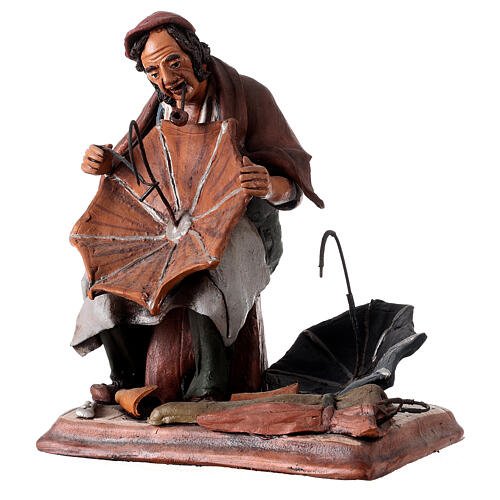 Nativity Scene figurine, umbrella maker 30cm Deruta 3