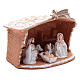 Heilige Familie mit Hütte Terrakotta Deruta s2