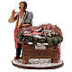 Man with fishes counter 18cm Deruta s1