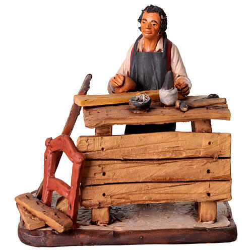 Nativity Scene figurine, cabinet-maker 18cm Deruta 1